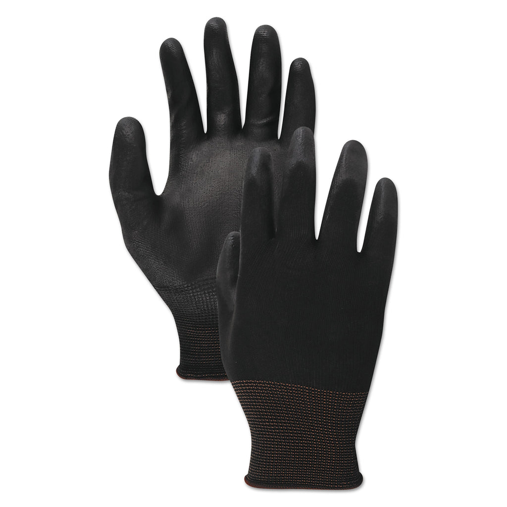 Boardwalk Palm Coated Cut-Resistant HPPE Glove, Salt and Pepper/Black, Size 8 (Medium), 1 Dozen