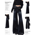 Retro High-end Wide-leg Denim Jeans For Women