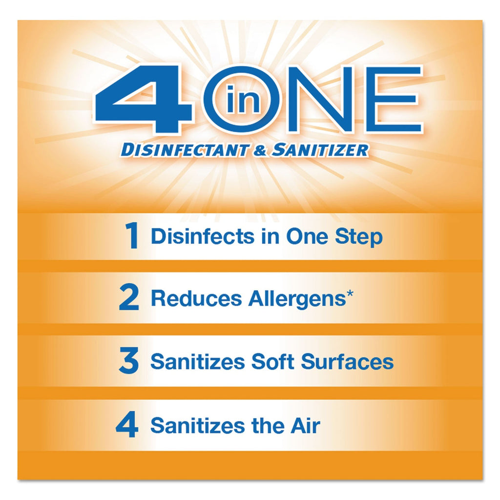 Clorox 4-in-One Disinfectant and Sanitizer, Citrus, 14 oz Aerosol Spray