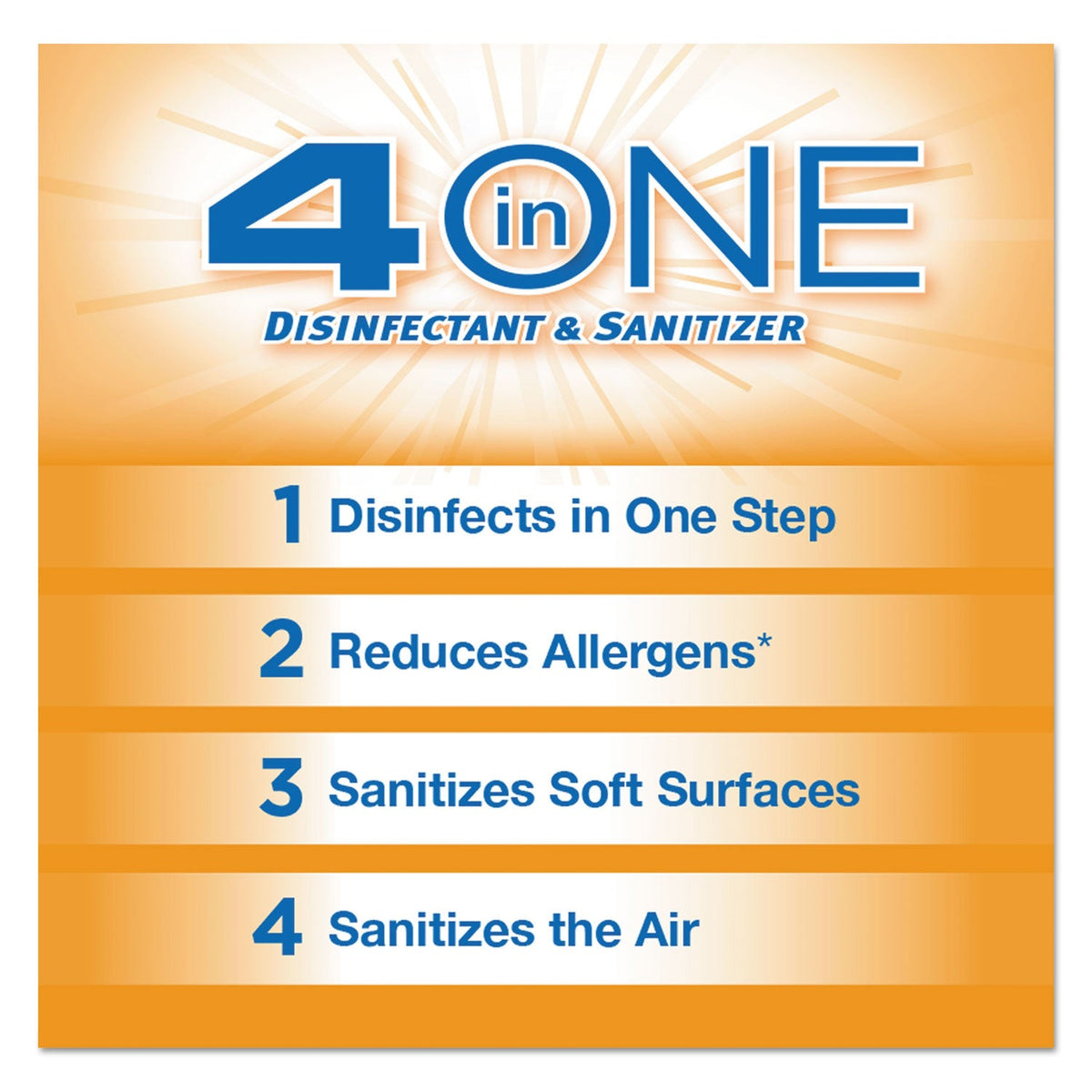 Clorox 4-in-One Disinfectant and Sanitizer, Citrus, 14 oz Aerosol Spray