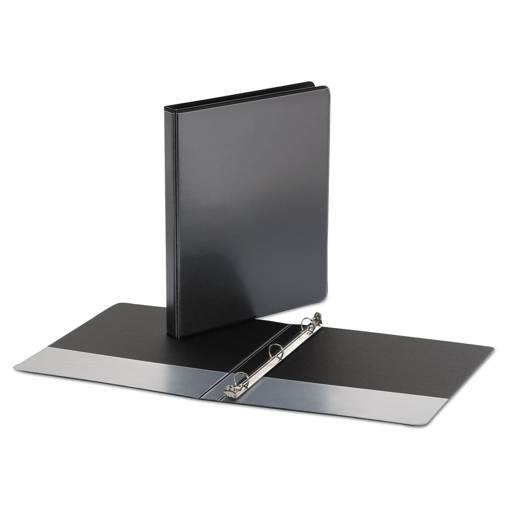Universal Economy Round Ring View Binder, 3 Rings, 0.5" Capacity, 11 x 8.5, Black