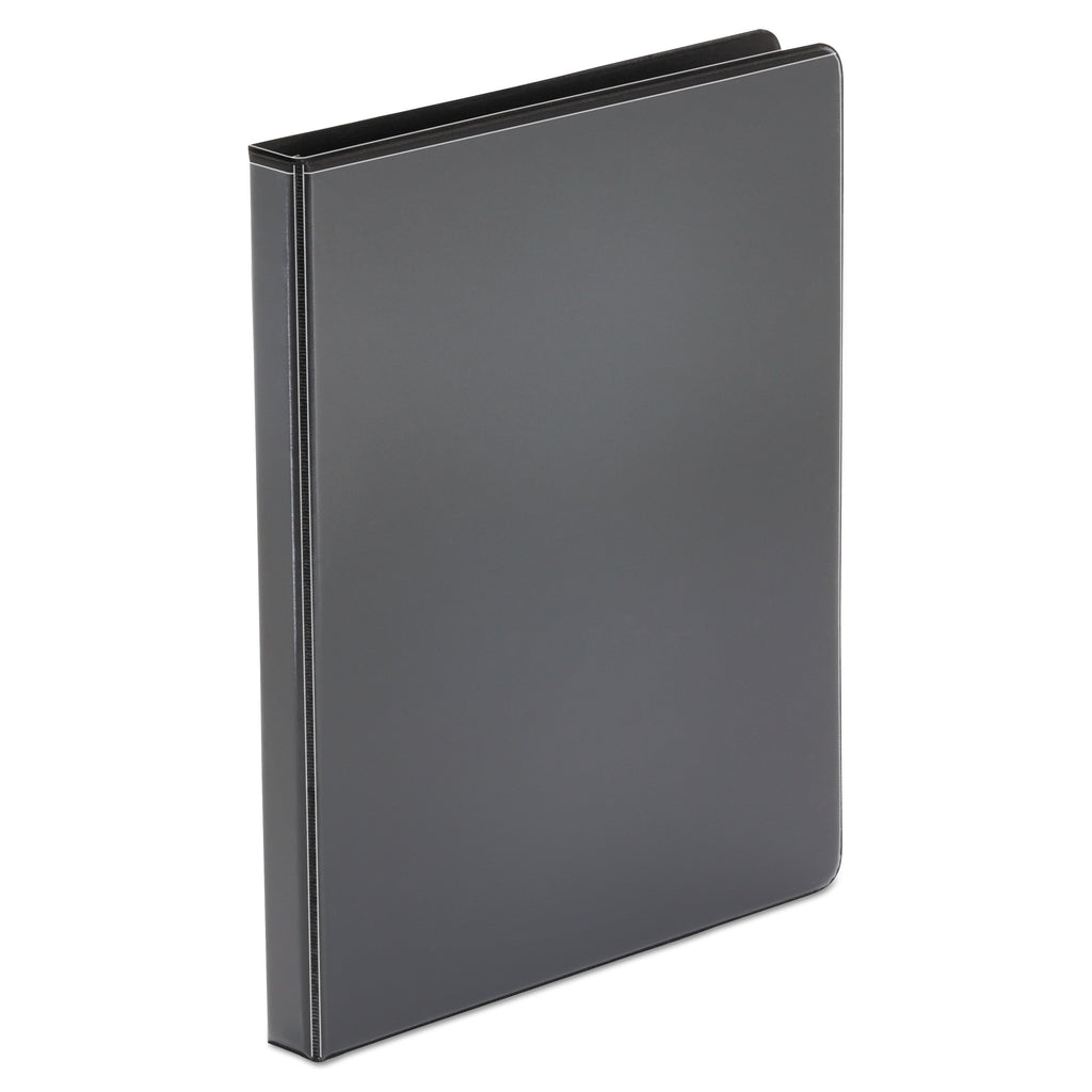 Universal Economy Round Ring View Binder, 3 Rings, 0.5" Capacity, 11 x 8.5, Black