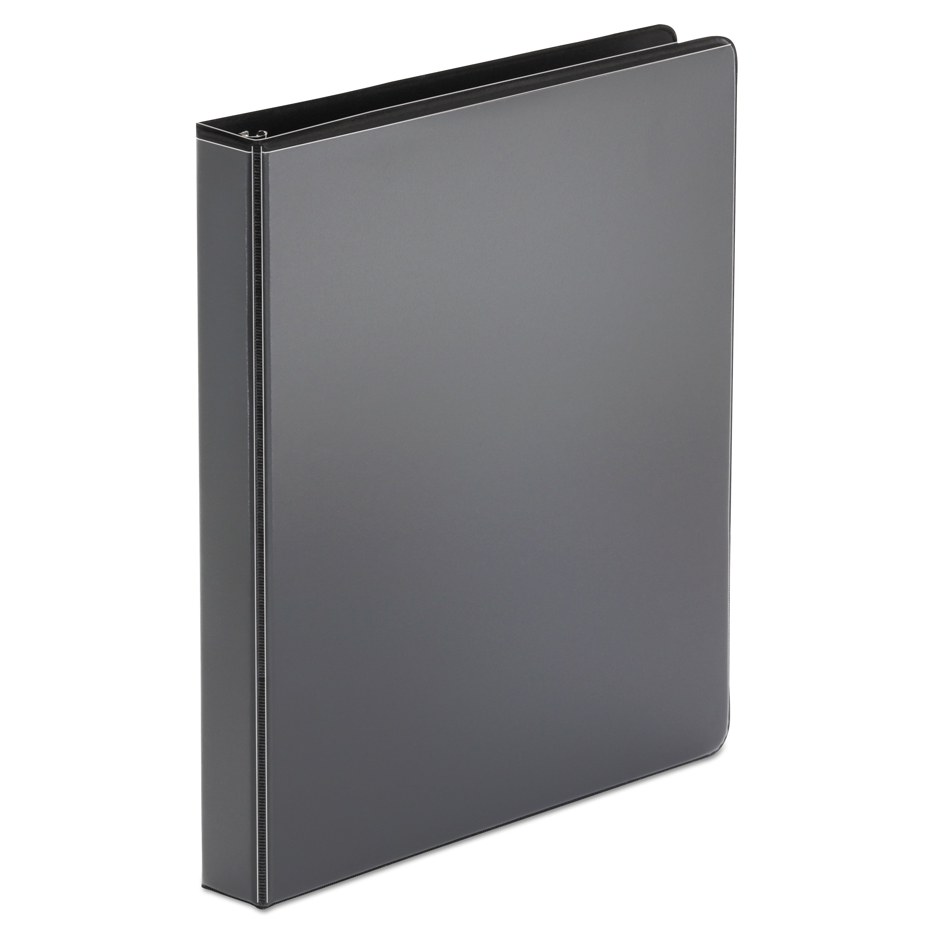 Universal Economy Round Ring View Binder, 3 Rings, 1" Capacity, 11 x 8.5, Black, 12/Carton