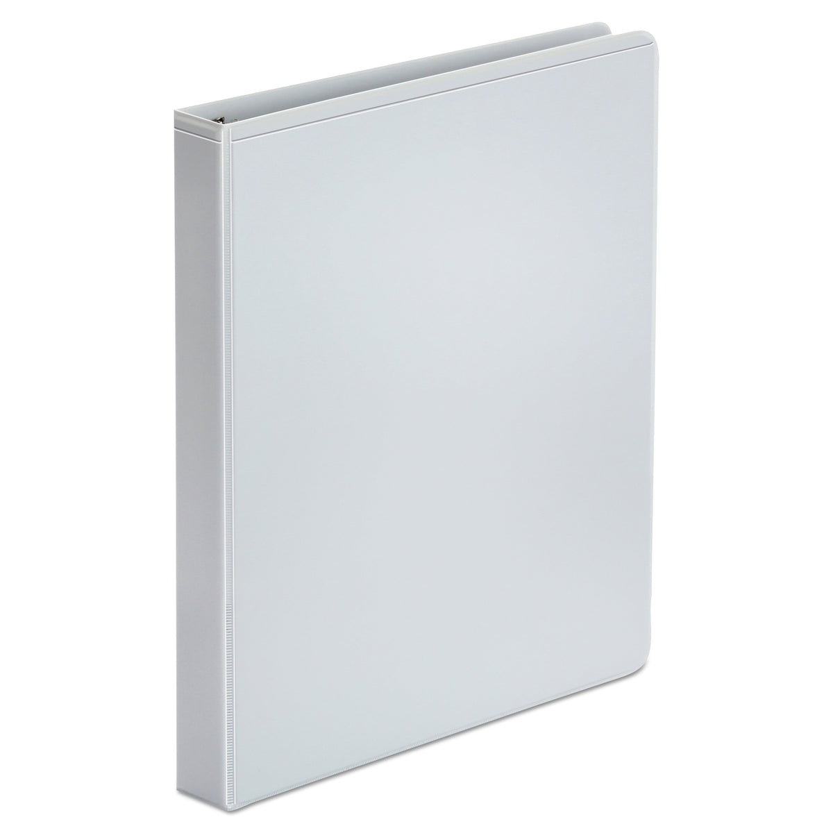 Universal Economy Round Ring View Binder, 3 Rings, 1" Capacity, 11 x 8.5, White, 6/Pack
