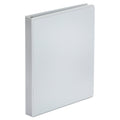 Universal Economy Round Ring View Binder, 3 Rings, 1" Capacity, 11 x 8.5, White, 12/Carton