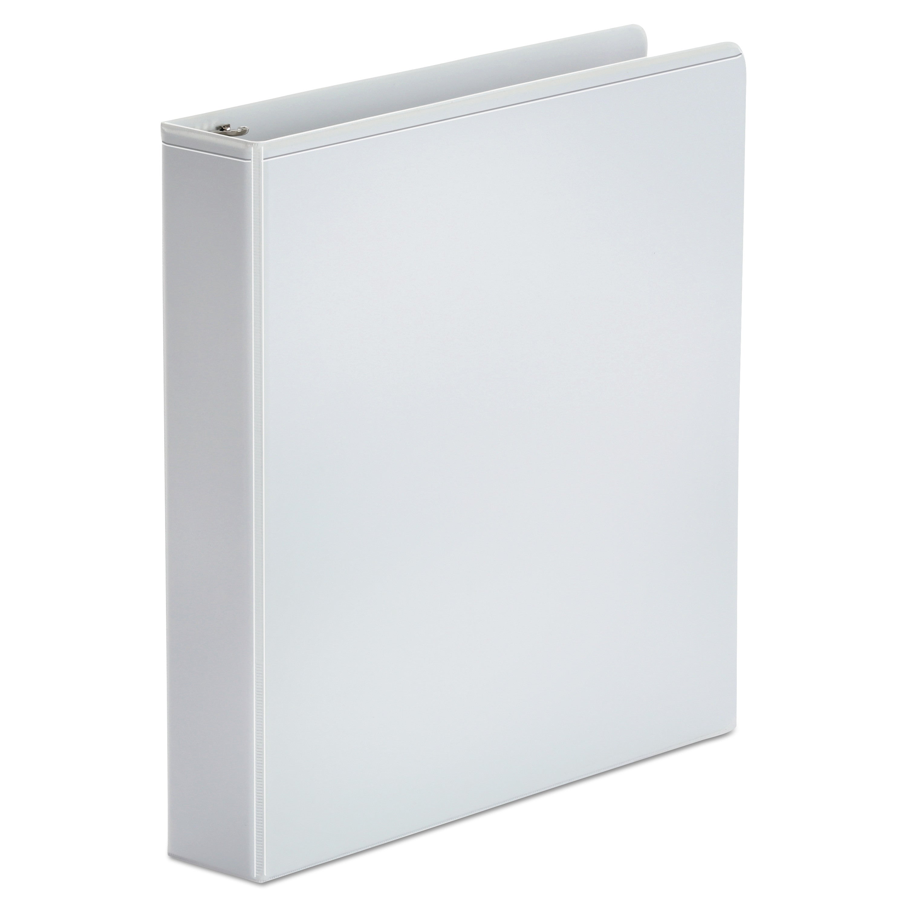 Universal Economy Round Ring View Binder, 3 Rings, 1.5" Capacity, 11 x 8.5, White, 6/Pack
