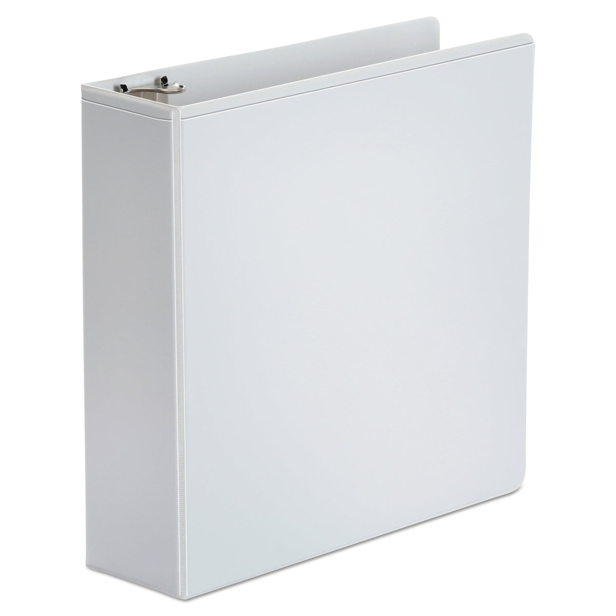 Universal Economy Round Ring View Binder, 3 Rings, 3" Capacity, 11 x 8.5, White, 6/Pack