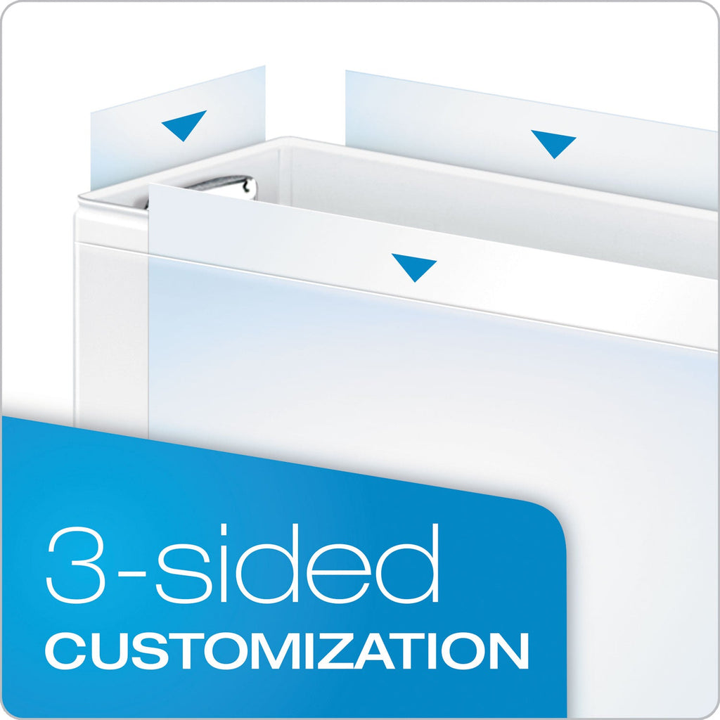 Cardinal Premier Easy Open ClearVue Locking Slant-D Ring Binder, 3 Rings, 1.5" Capacity, 11 x 8.5, White