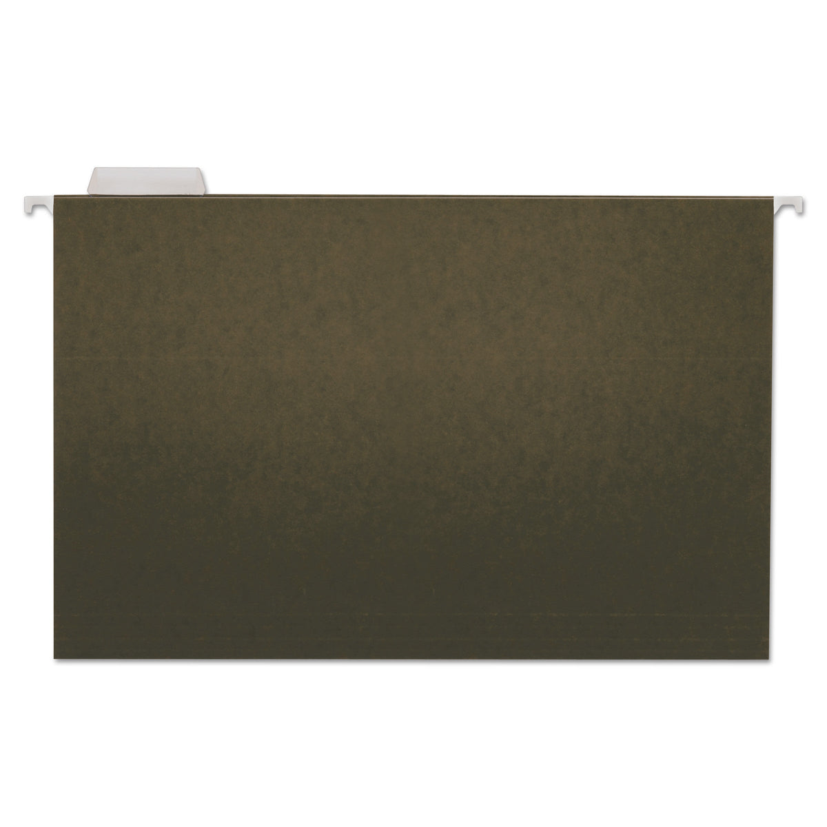 Universal Hanging File Folders, Legal Size, 1/5-Cut Tabs, Standard Green, 25/Box