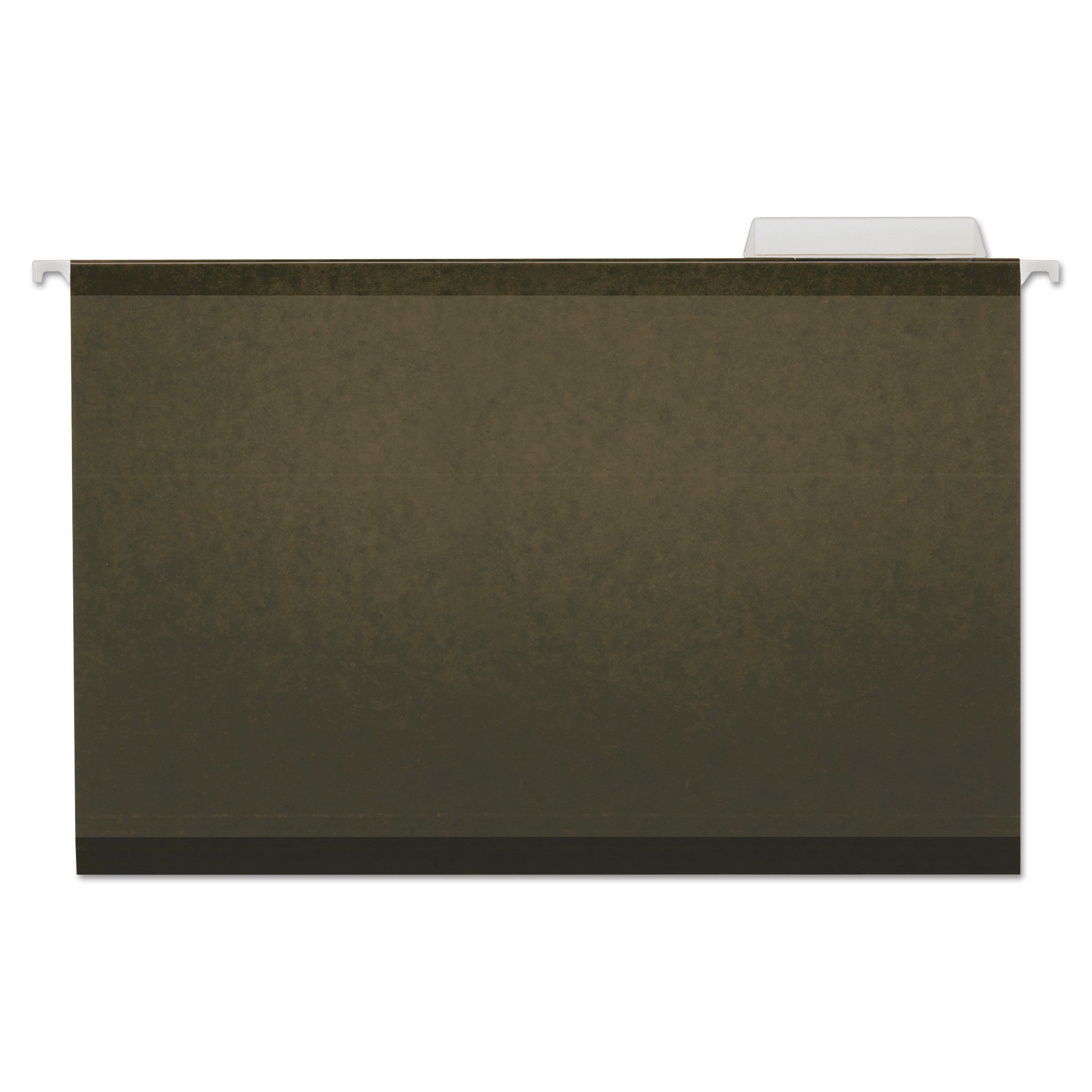 Universal Deluxe Reinforced Recycled Hanging File Folders, Legal Size, 1/3-Cut Tabs, Standard Green, 25/Box