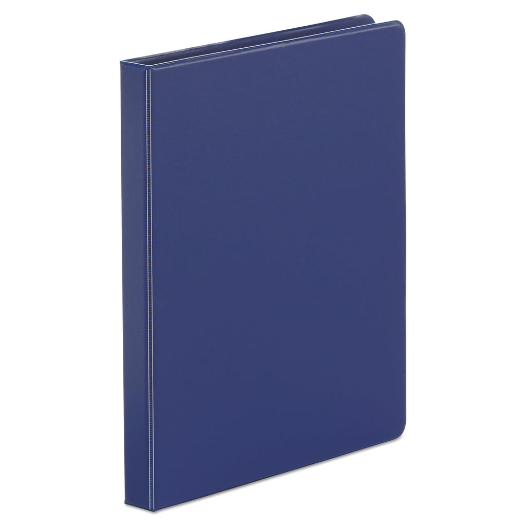 Universal Economy Non-View Round Ring Binder, 3 Rings, 0.5" Capacity, 11 x 8.5, Royal Blue