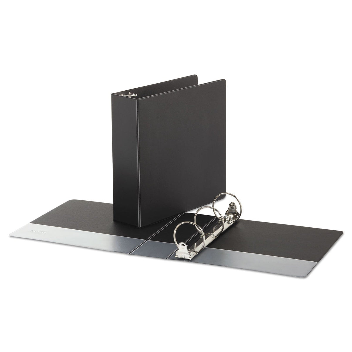 Universal Economy Non-View Round Ring Binder, 3 Rings, 3" Capacity, 11 x 8.5, Black