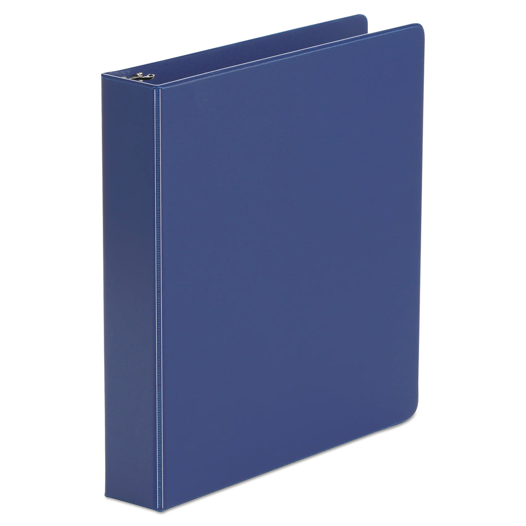 Universal Economy Non-View Round Ring Binder, 3 Rings, 1.5" Capacity, 11 x 8.5, Royal Blue