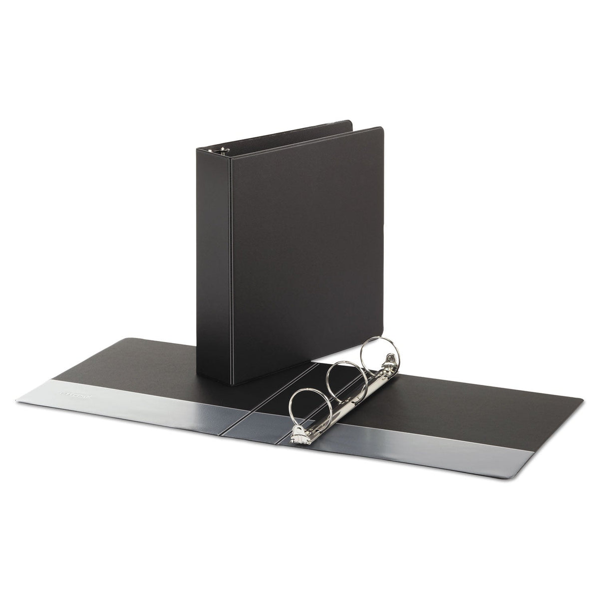 Universal Economy Non-View Round Ring Binder, 3 Rings, 2" Capacity, 11 x 8.5, Black, 4/Pack