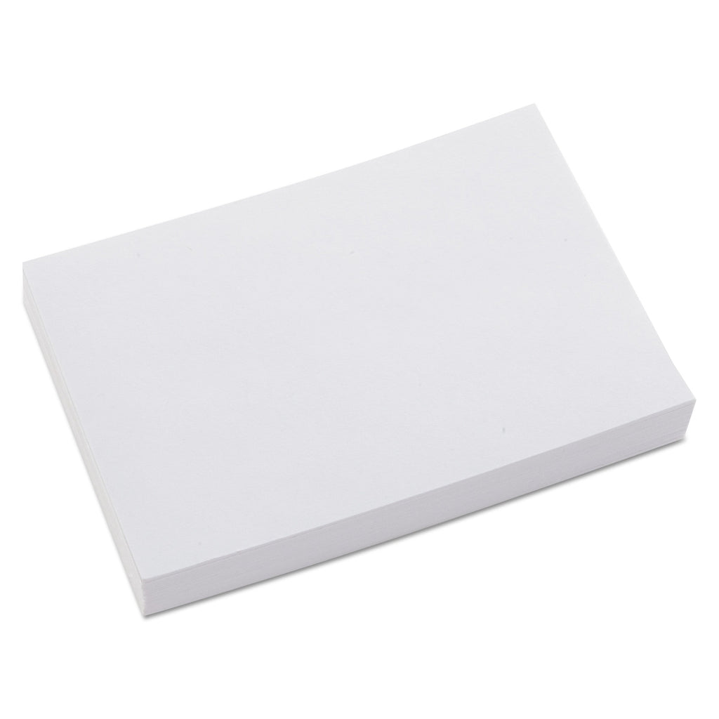Universal Unruled Index Cards, 4 x 6, White, 500/Pack