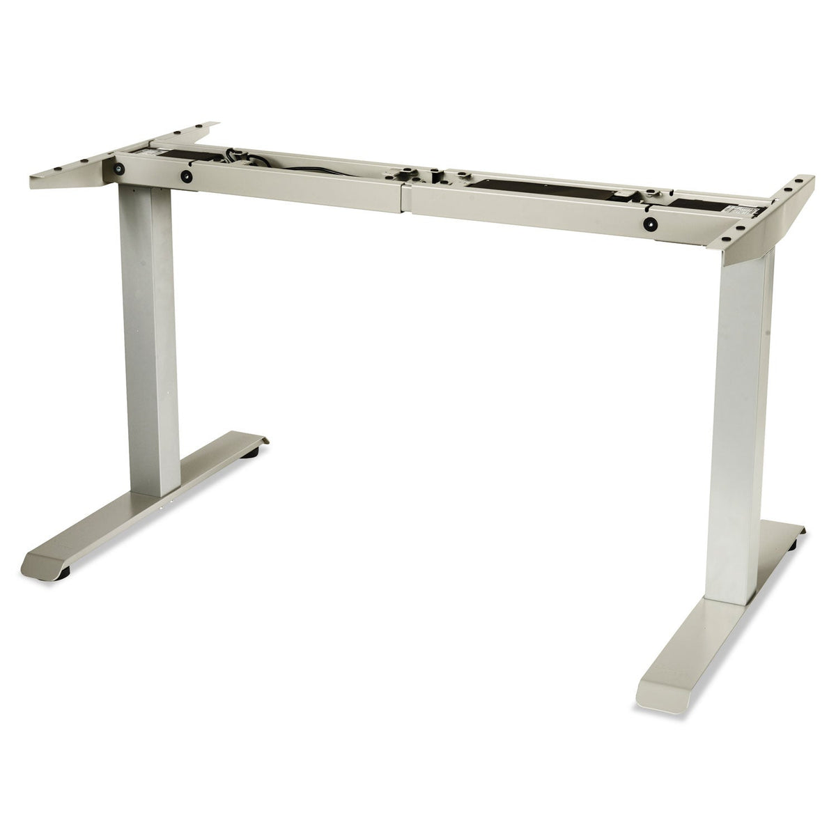 Alera 2-Stage Electric Adjustable Table Base, 48 to 72w x 24 to 36d x 27.5 to 47.2h, Gray