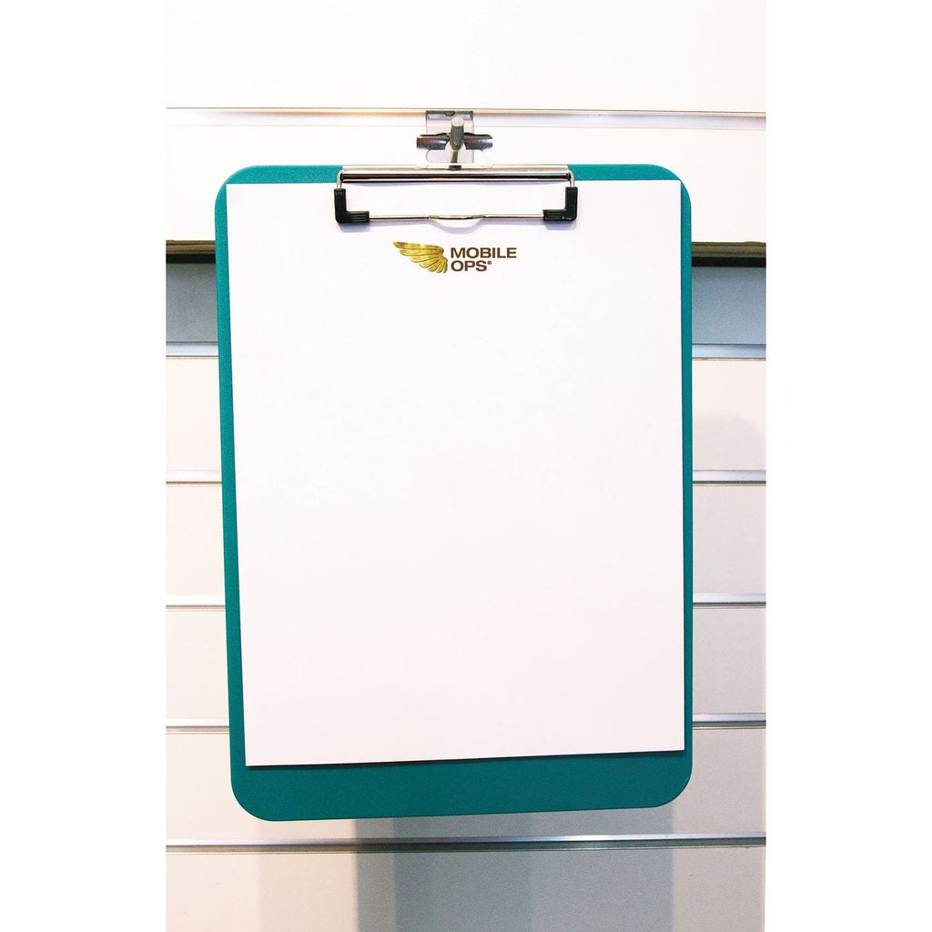 Mobile OPS Unbreakable Recycled Clipboard, 0.25" Clip Capacity, Holds 8.5 x 11 Sheets, Green