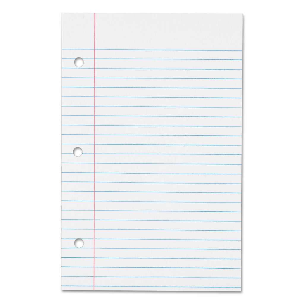 TOPS Filler Paper, 3-Hole, 5.5 x 8.5, Medium/College Rule, 100/Pack