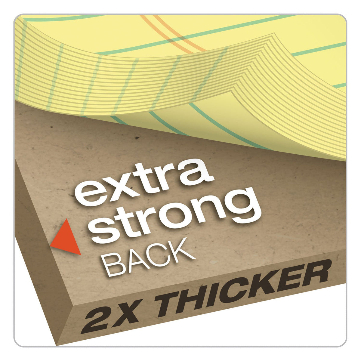 TOPS Docket Ruled Perforated Pads, Wide/Legal Rule, 50 Canary-Yellow 8.5 x 11.75 Sheets, 12/Pack