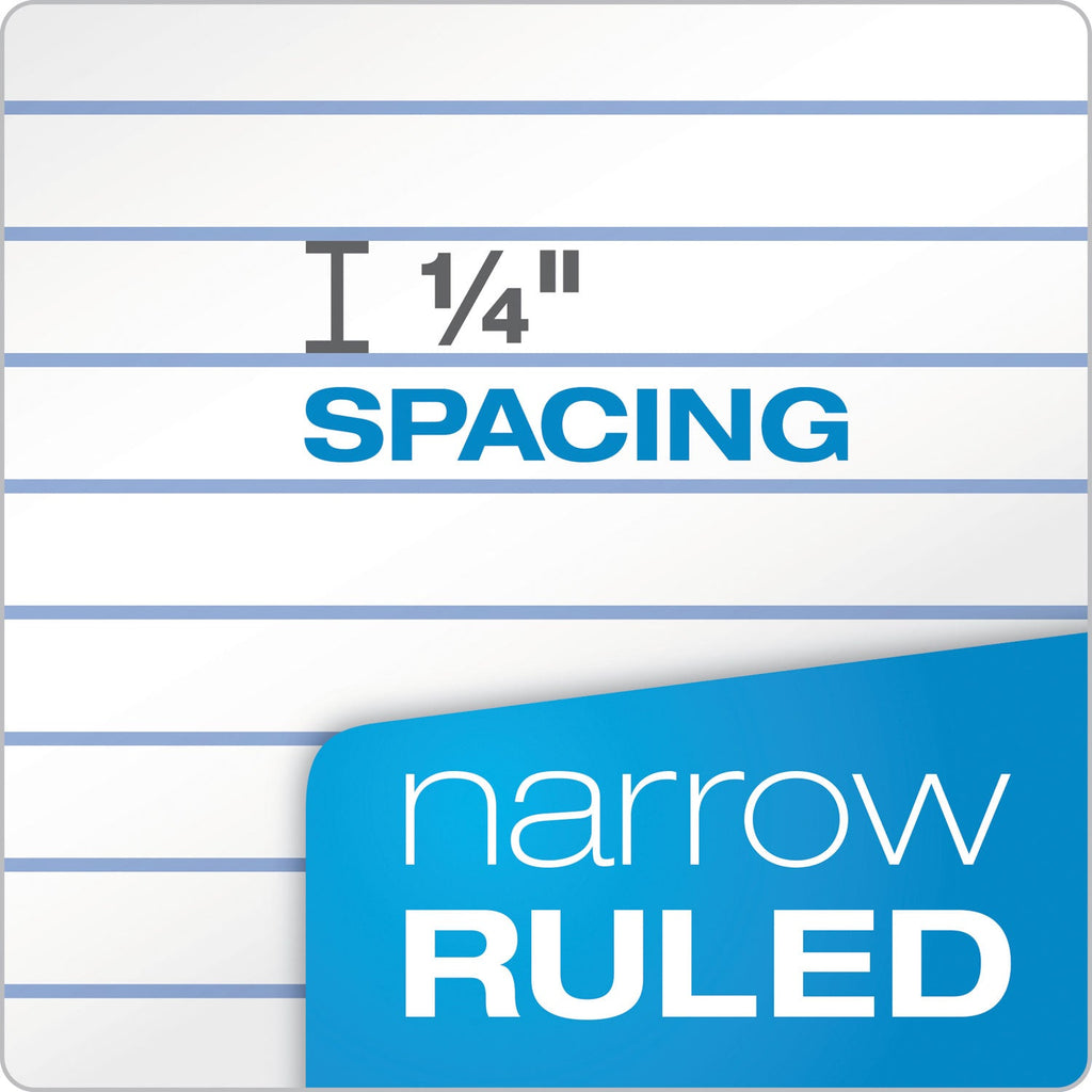 TOPS Color Notebooks, 1 Subject, Narrow Rule, Graphite Cover, 8.5 x 5.5, 100 White Sheets