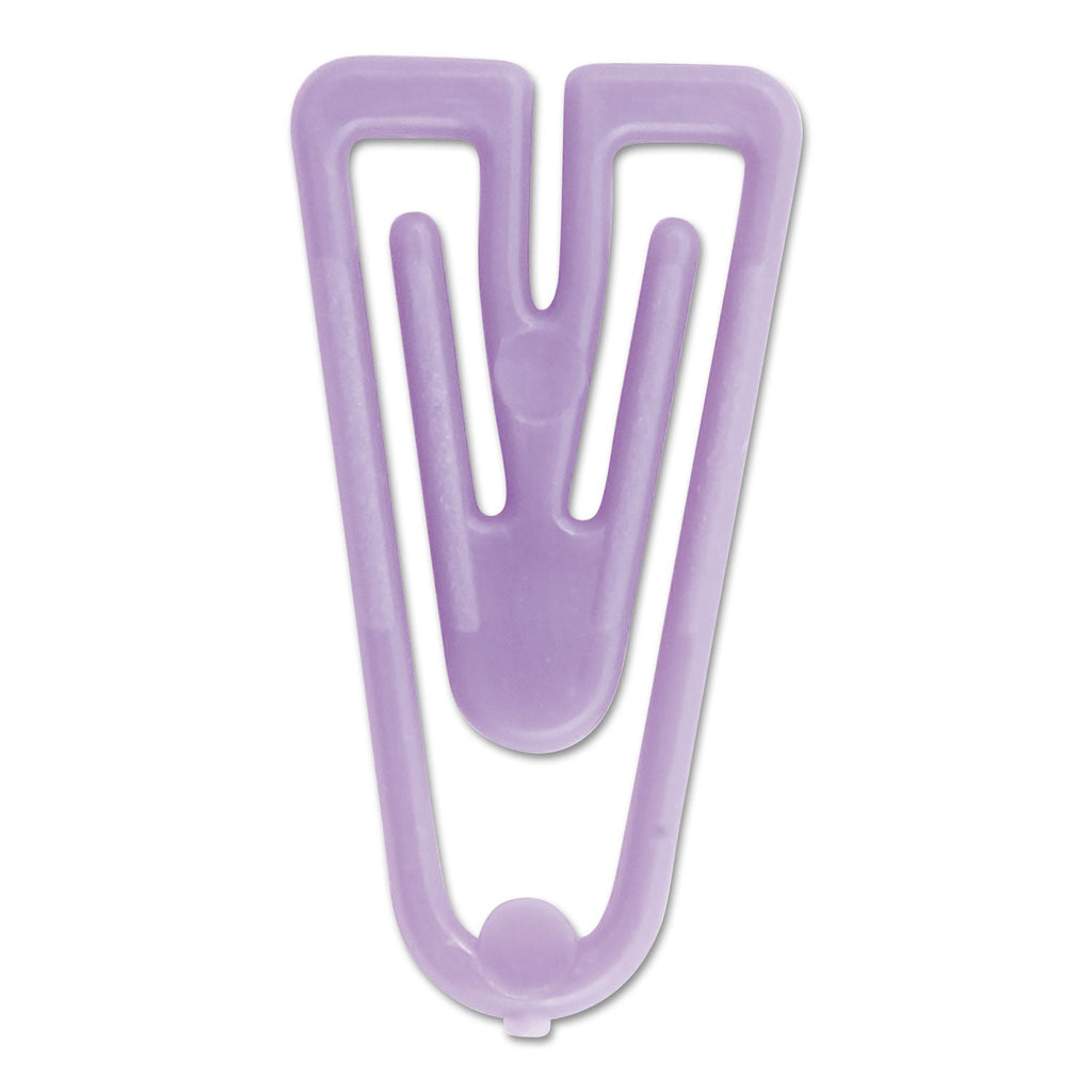 Baumgartens Plastiklips Paper Clips, Small, Smooth, Assorted Colors, 1,000/Box