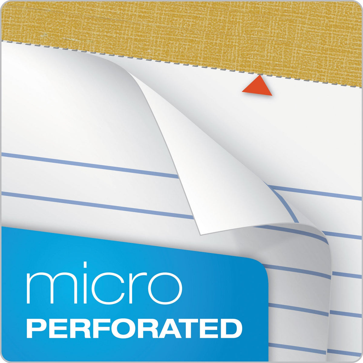 TOPS "The Legal Pad" Plus Ruled Perforated Pads with 40 pt. Back, Wide/Legal Rule, 50 White 8.5 x 14 Sheets, Dozen