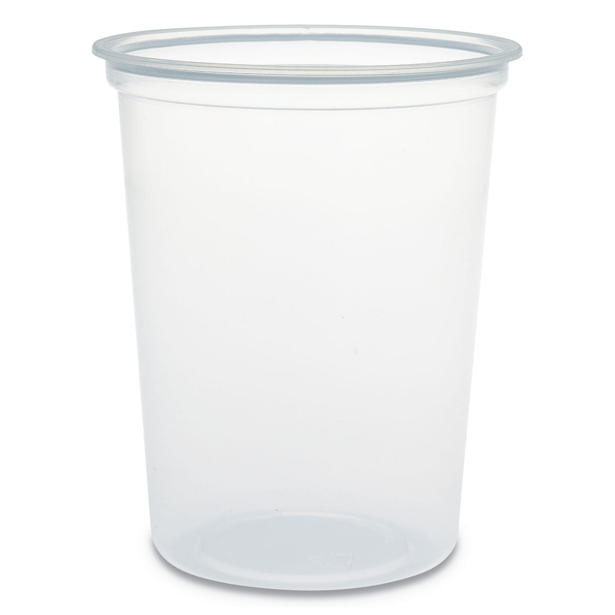 Dart Microgourmet Plastic Deli Container, 32 oz, 4.7" Diameter x 5.7"h, Clear, 500/Carton