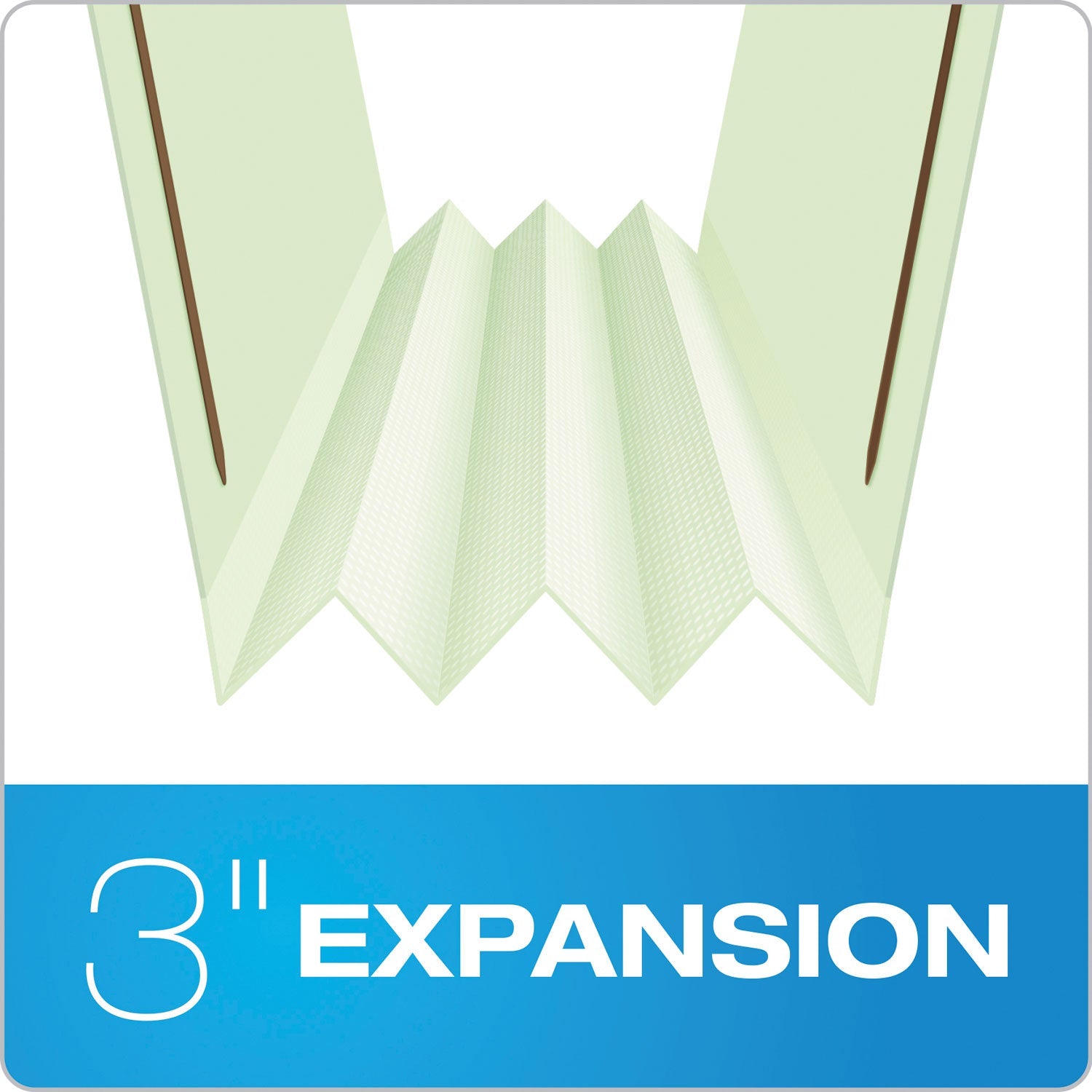 Pendaflex Heavy-Duty Pressboard Folders w/ Embossed Fasteners, Letter Size, Green, 25/Box