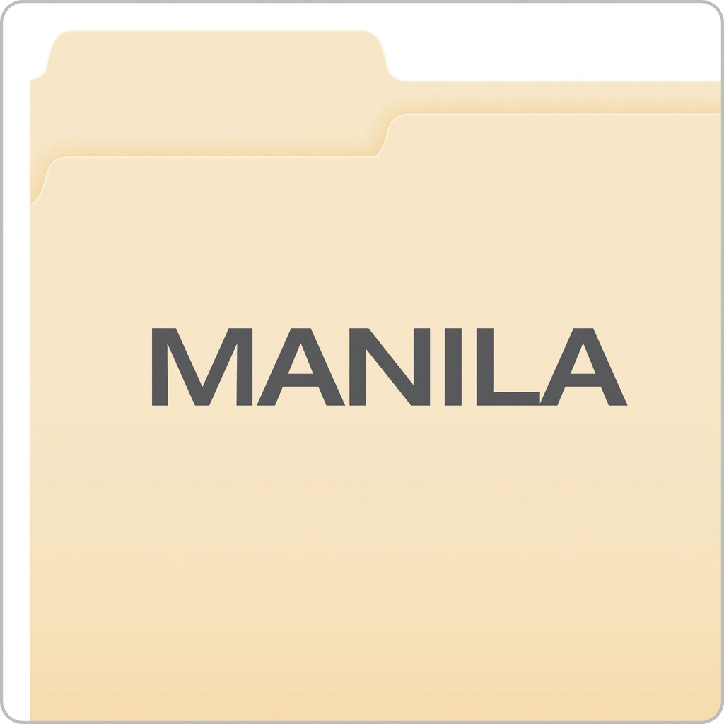 Pendaflex Manila Fastener Folders, Straight Tab, 1 Fastener, Letter Size, Manila Exterior, 50/Box