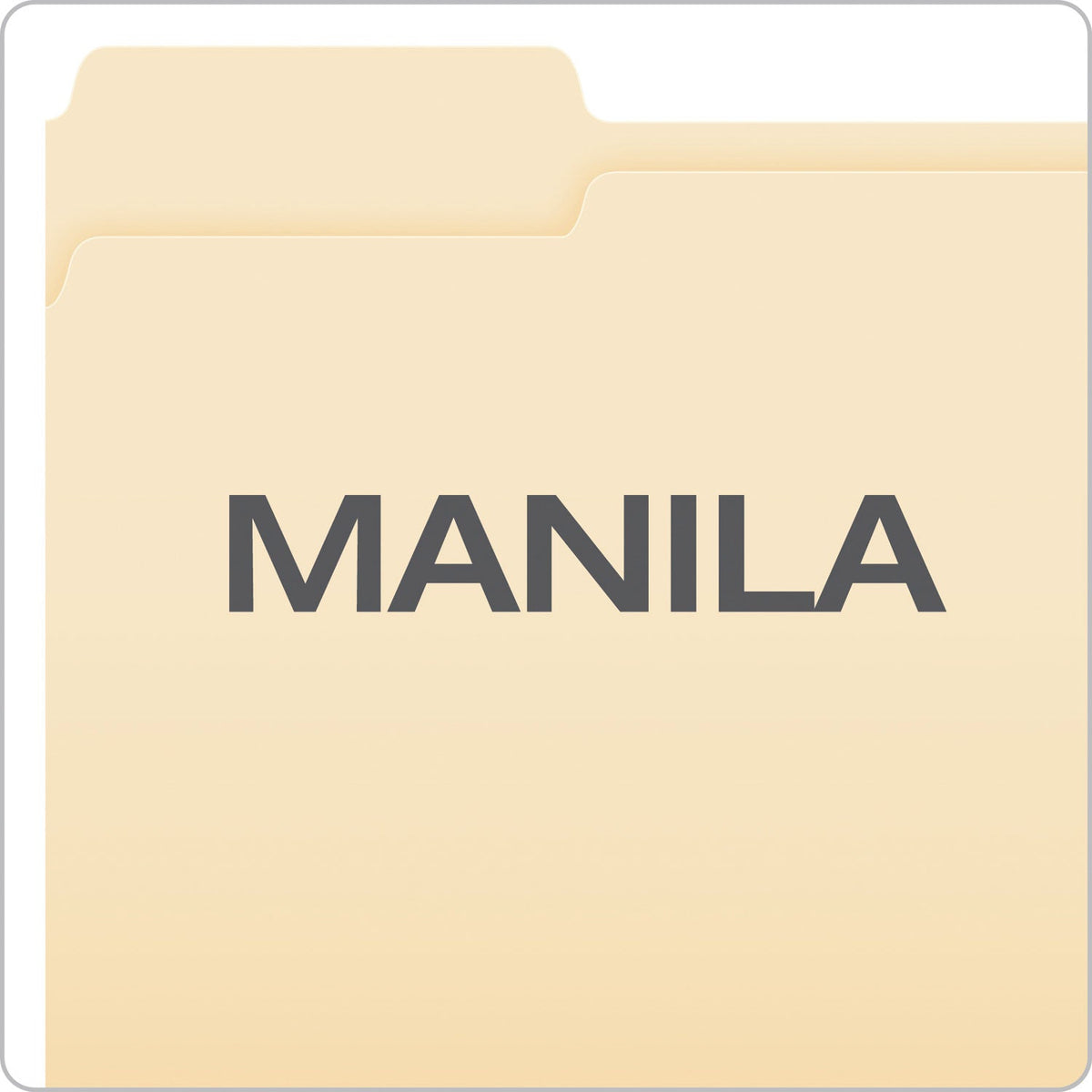 Pendaflex Manila Fastener Folders, Straight Tab, 1 Fastener, Letter Size, Manila Exterior, 50/Box