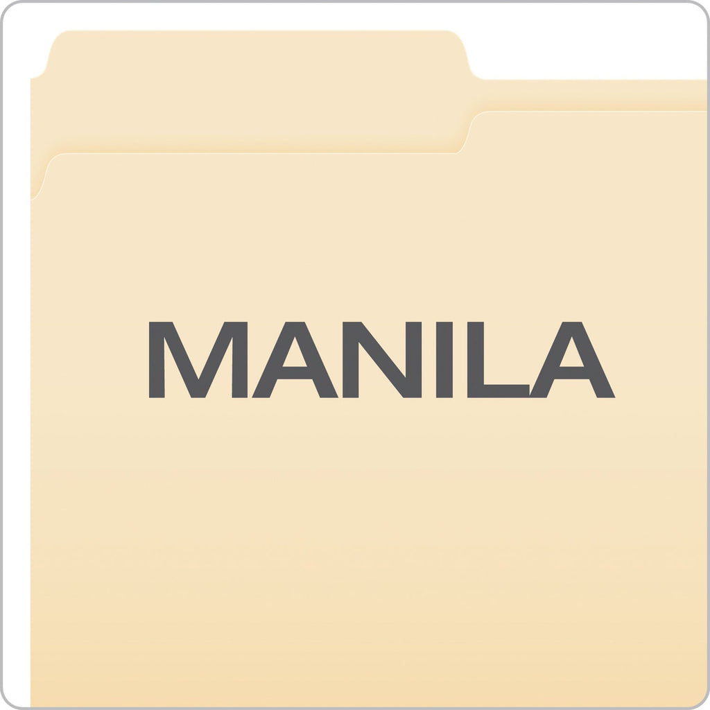 Pendaflex Manila Fastener Folders, 1/3-Cut Tabs: Assorted, 1 Fastener, Legal Size, Manila Exterior, 50/Box