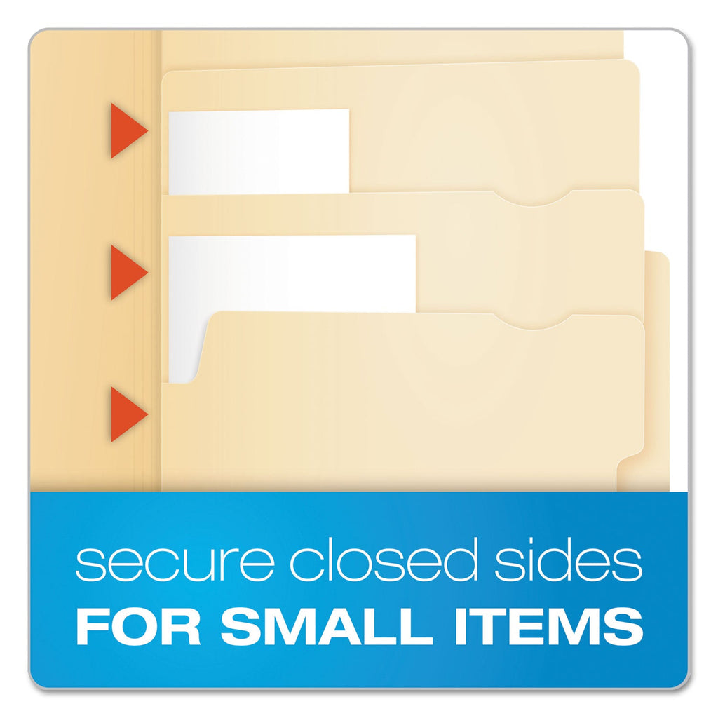 Pendaflex Divide It Up File Folder, 1/2-Cut Tabs: Assorted, Letter Size, 0.75" Expansion, Manila, 24/Pack