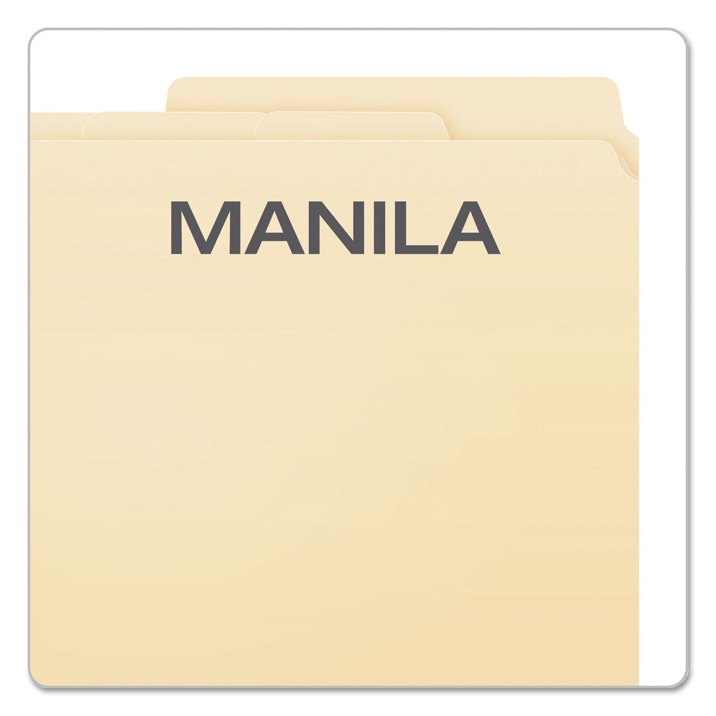 Pendaflex Divide It Up File Folder, 1/2-Cut Tabs: Assorted, Letter Size, 0.75" Expansion, Manila, 24/Pack