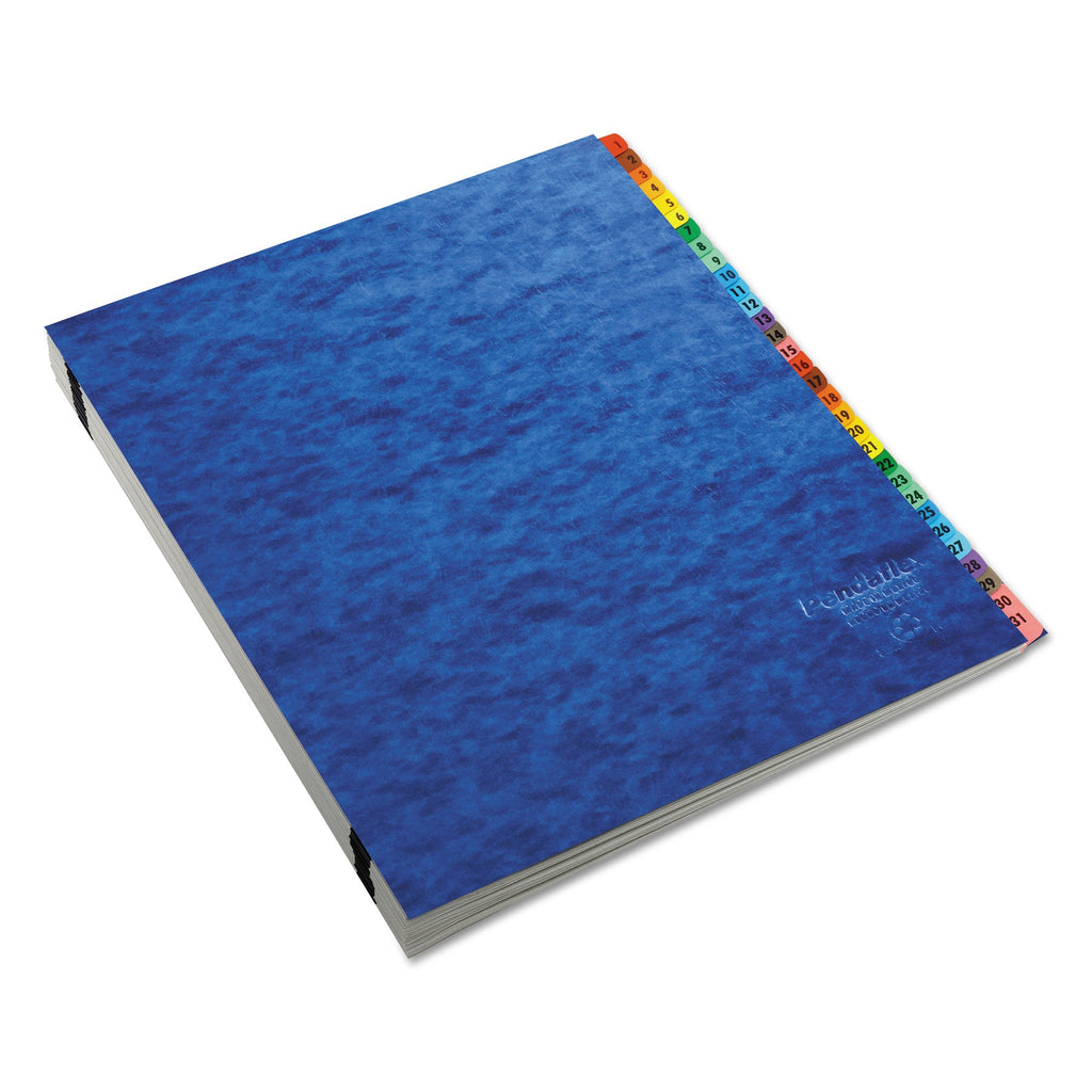 Pendaflex Expanding Desk File, 23 Dividers, Alpha Index, Letter Size, Blue Cover