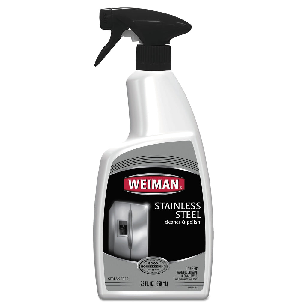 WEIMAN Stainless Steel Cleaner and Polish, Floral Scent, 22 oz Trigger Spray Bottle