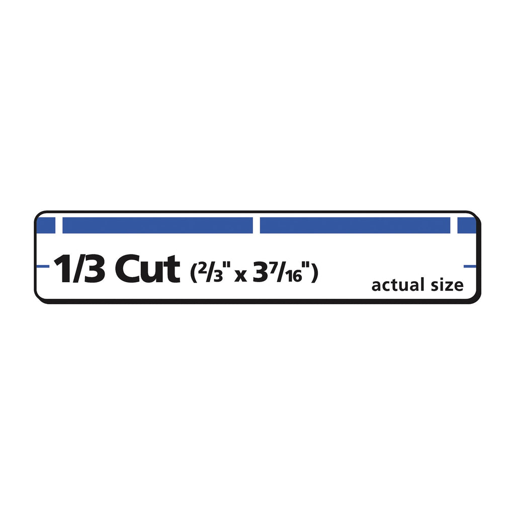 Avery Permanent TrueBlock File Folder Labels with Sure Feed Technology, 0.66 x 3.44, White, 30/Sheet, 50 Sheets/Box