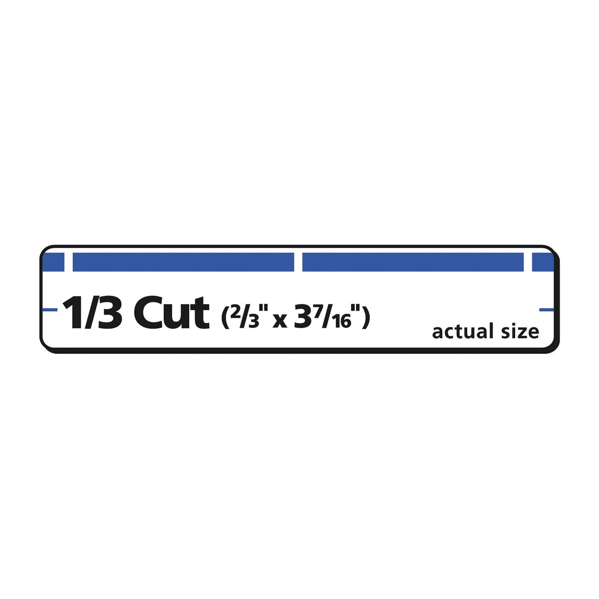 Avery Permanent TrueBlock File Folder Labels with Sure Feed Technology, 0.66 x 3.44, White, 30/Sheet, 50 Sheets/Box