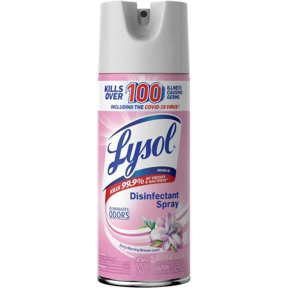 Lysol Disinfectant Spray, Early Morning Breeze Scent – 12.5 oz