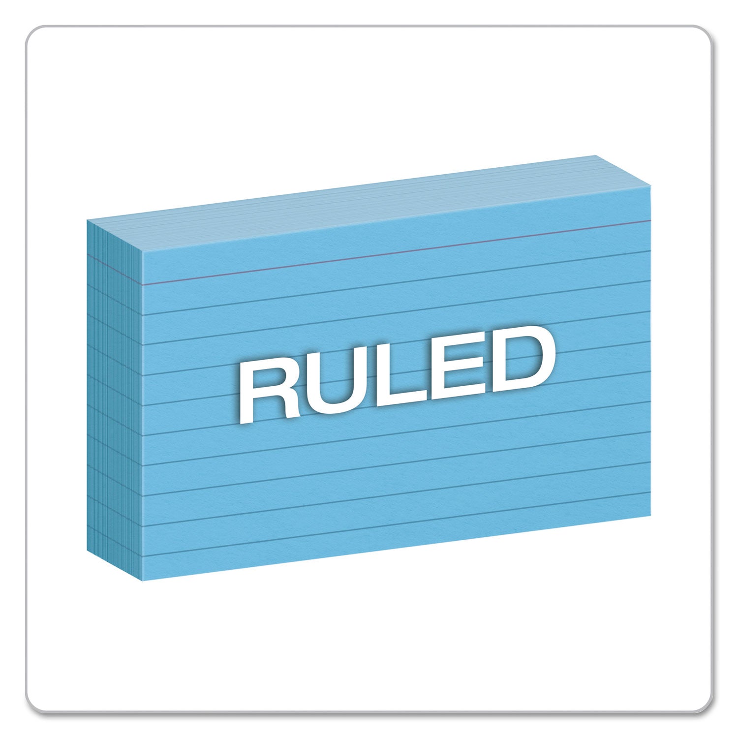 Oxford Ruled Index Cards, 3 x 5, Blue, 100/Pack