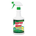 Spray Nine Heavy Duty Cleaner/Degreaser/Disinfectant, Citrus Scent, 32 oz, Trigger Spray Bottle, 12/Carton