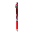 Pentel EnerGel RTX Gel Pen, Retractable, Fine 0.5 mm Needle Tip, Red Ink, Silver/Red Barrel
