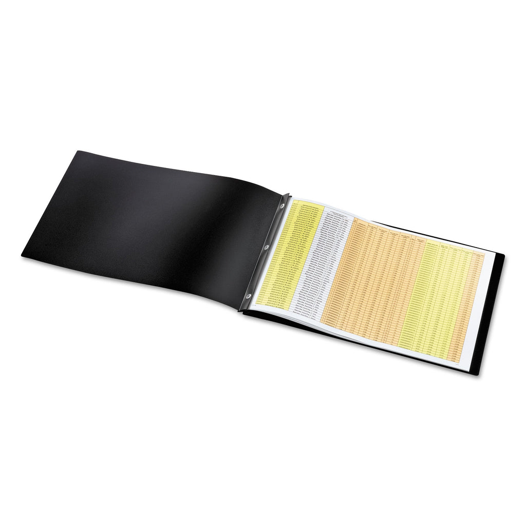 Cardinal ReportPro Tabloid Portfolio, Prong Fastener, 0.19" Capacity, 11 x 17, Black/Black