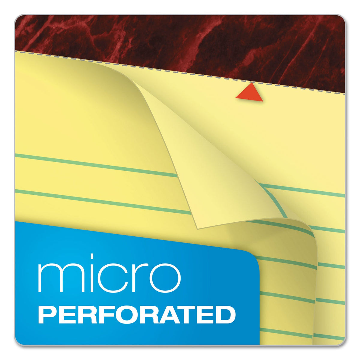 Ampad Gold Fibre Quality Writing Pads, Wide/Legal Rule, 50 Canary-Yellow 8.5 x 11.75 Sheets, Dozen