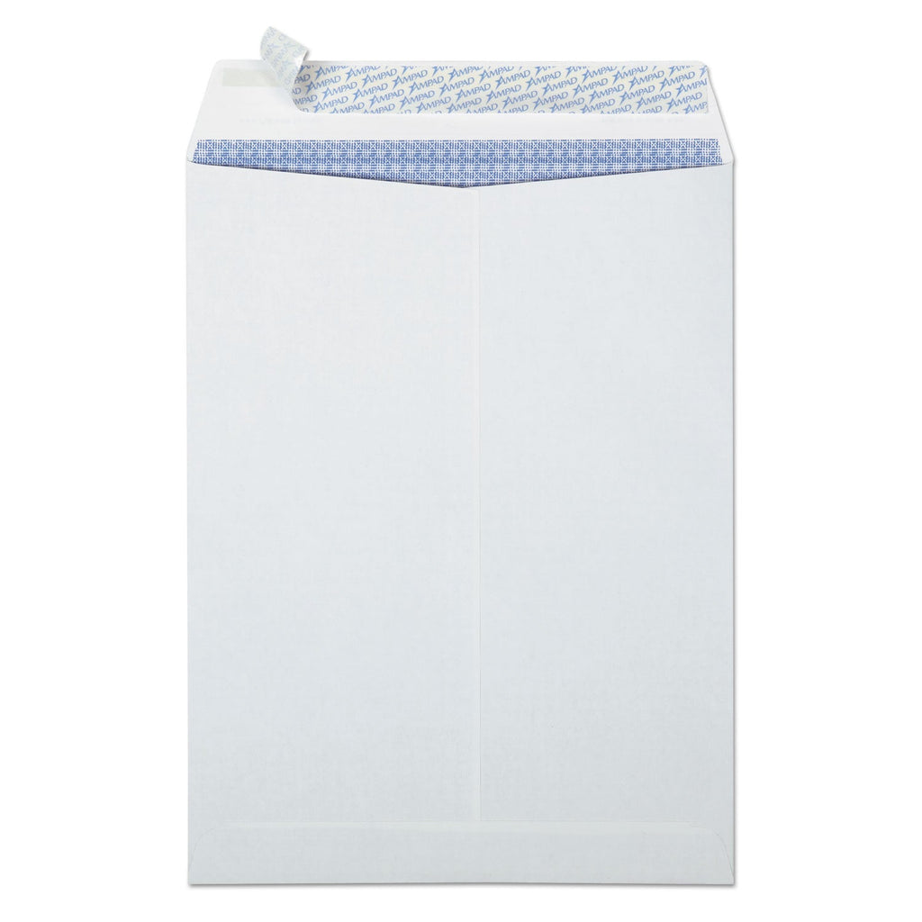 Ampad Gold Fibre Fastrip Release and Seal Catalog Envelope, #10 1/2, Cheese Blade Flap, Self-Adhesive Closure, 9 x 12, White,100/BX