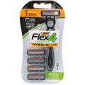BIC Hybrid 4 Flex Men's Disposable Razor - 1 Handle and 4 Cartridge Refills