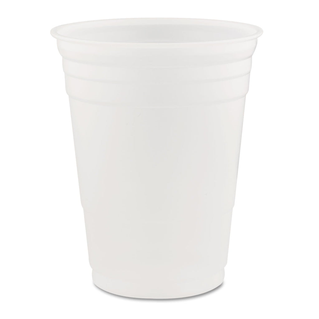 Dart Conex Translucent Plastic Cold Cups, 16 oz, 50/Sleeve, 20 Sleeves/Carton