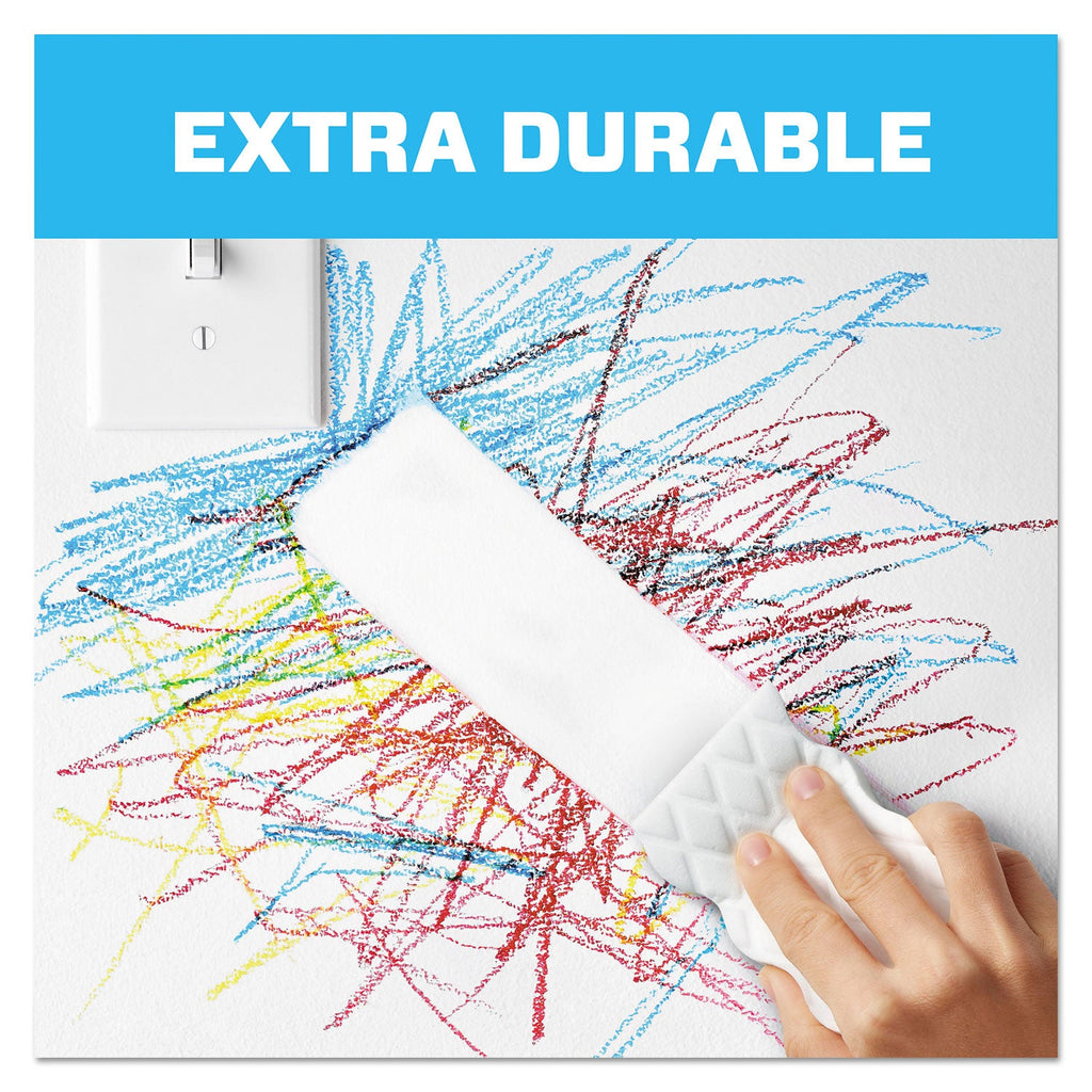 Mr. Clean Magic Eraser Extra Durable, 4.6 x 2.4, 0.7" Thick, White, 4/Box, 8 Boxes/Carton