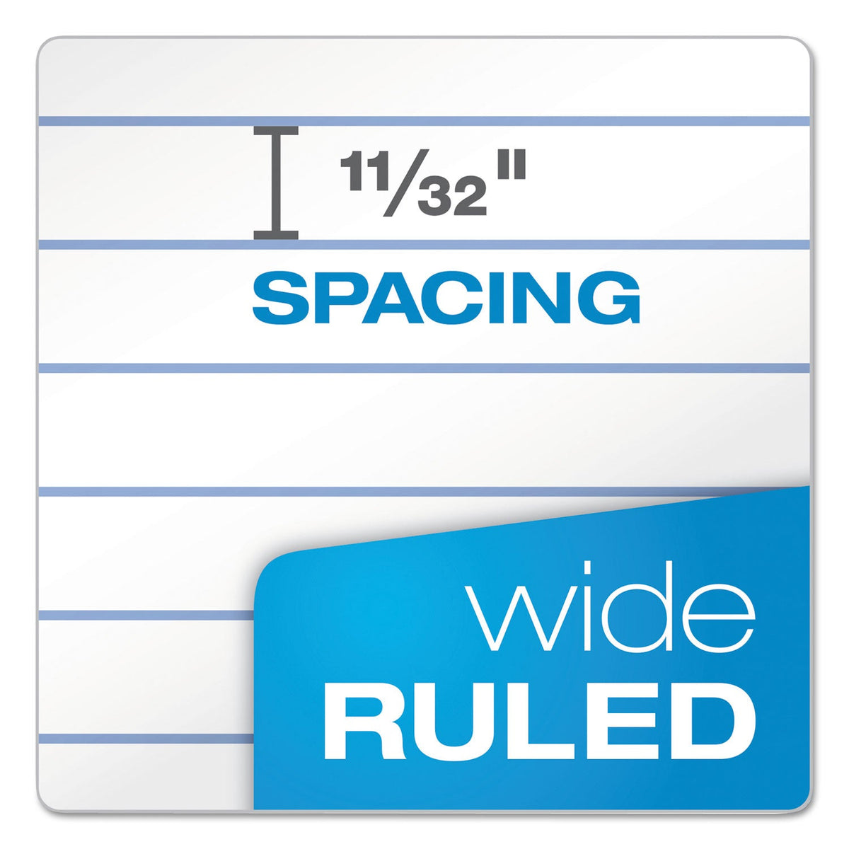 TOPS Reporter’s Notepad, Wide/Legal Rule, White Cover, 70 White 4 x 8 Sheets, 12/Pack