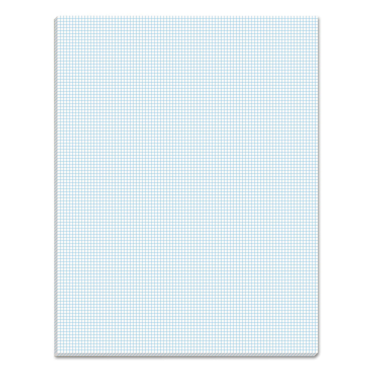 TOPS Quadrille Pads, Quadrille Rule (10 sq/in), 50 White 8.5 x 11 Sheets