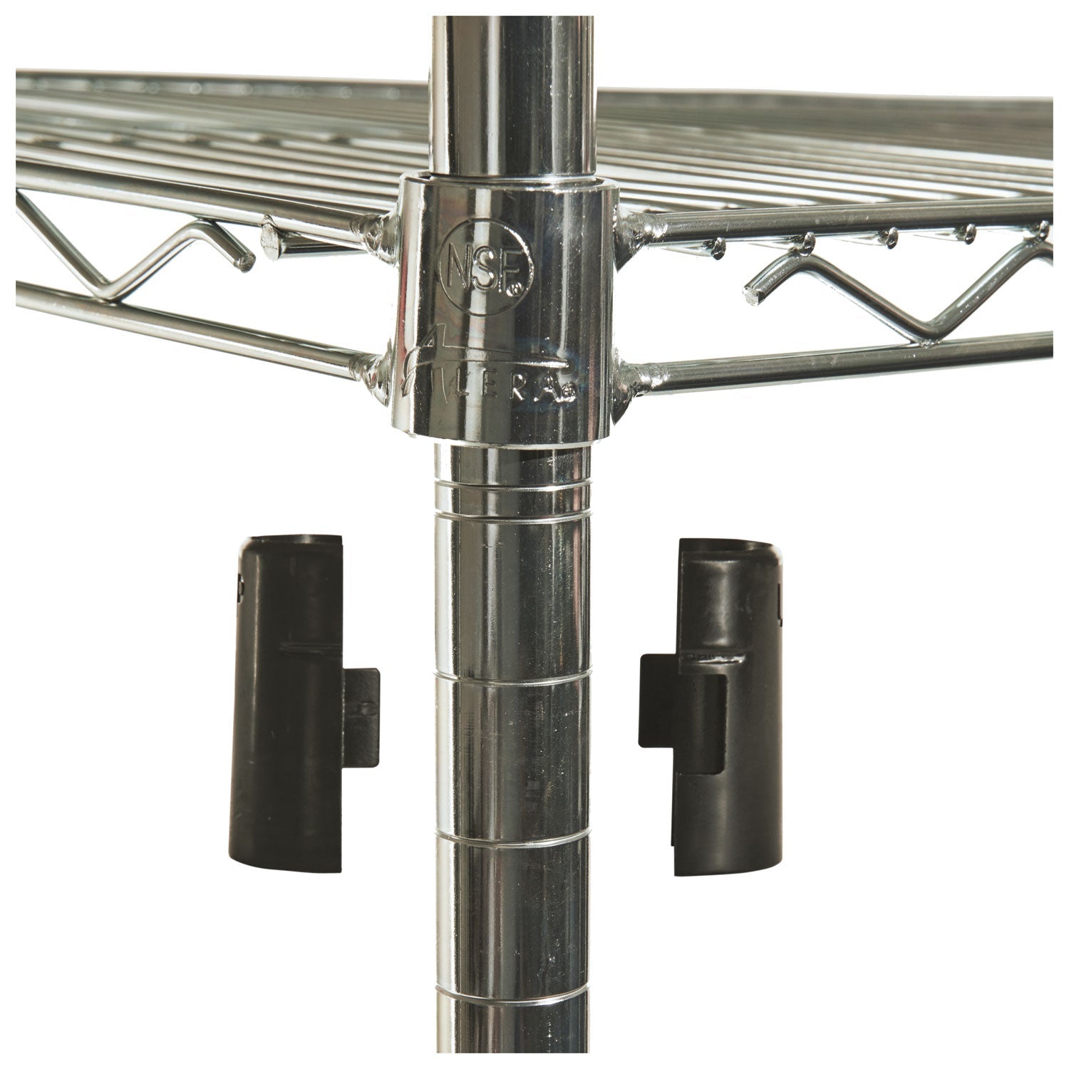 Alera NSF Certified Industrial Four-Shelf Wire Shelving Kit, 48w x 18d x 72h, Silver